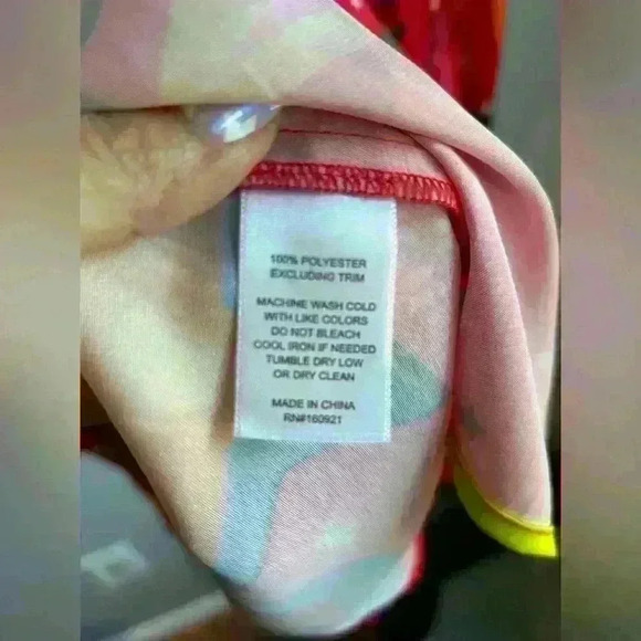 Alden Adair Oliver Top NWOT Star Gazing Bright Pink Button Down Blouse Size XL - Picture 7 of 8